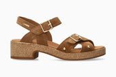 Fedora - Tobacco Women Sandals With Heel