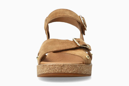 Fedora - Tobacco Women Sandals With Heel