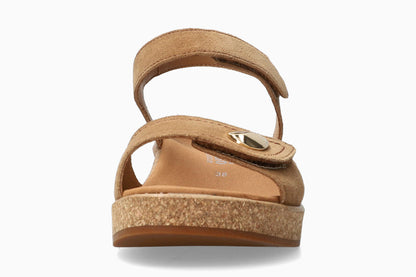 Franka - Tobacco Women Sandals With Heel