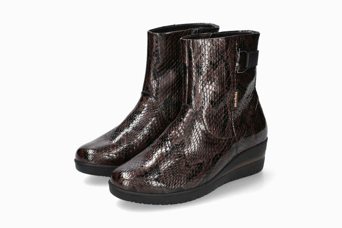 Piper - Bronze Women Ankle Boots With Heel
