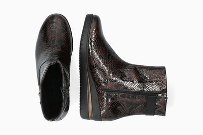 Piper - Bronze Women Ankle Boots With Heel