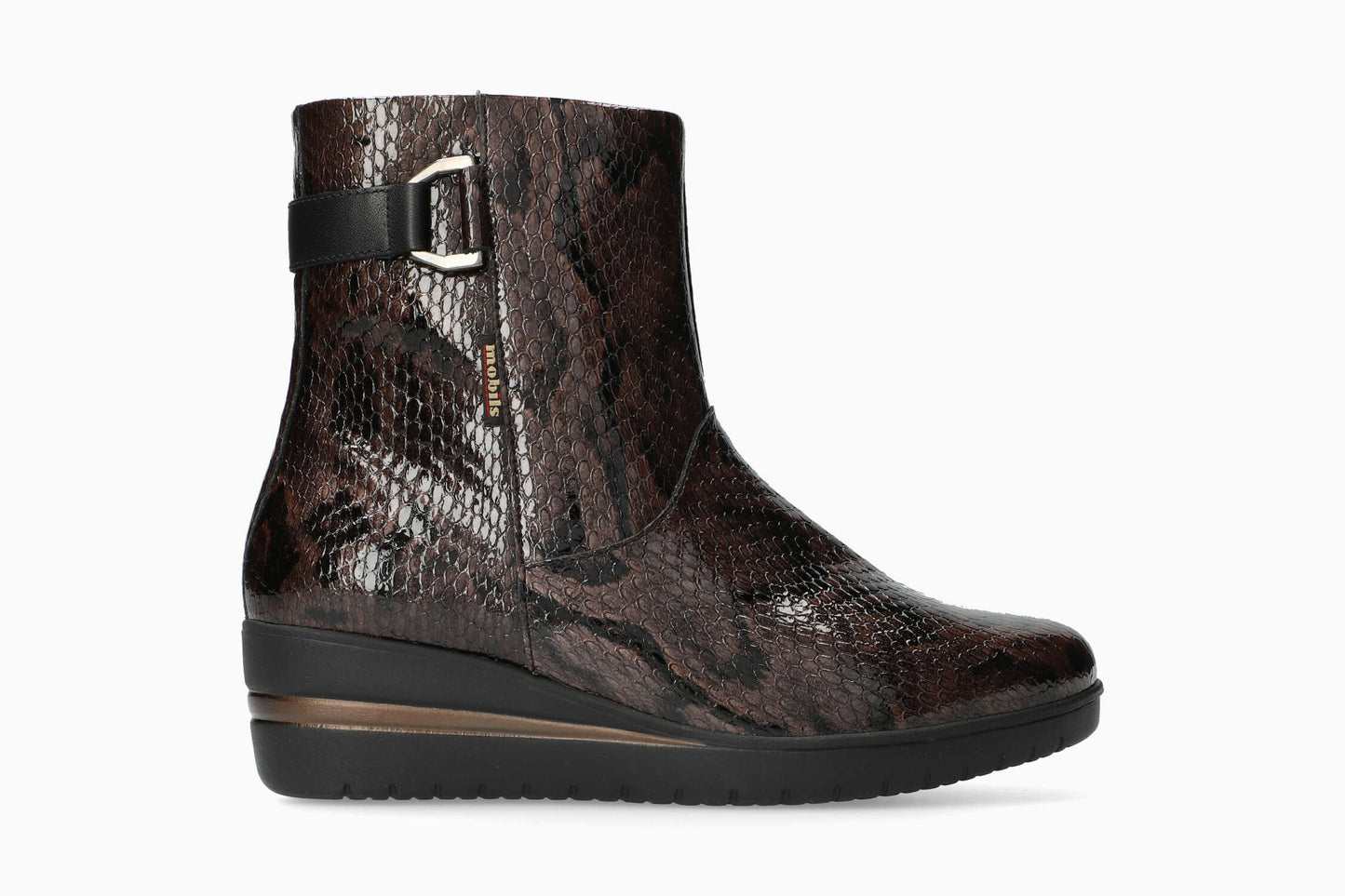 Piper - Bronze Women Ankle Boots With Heel
