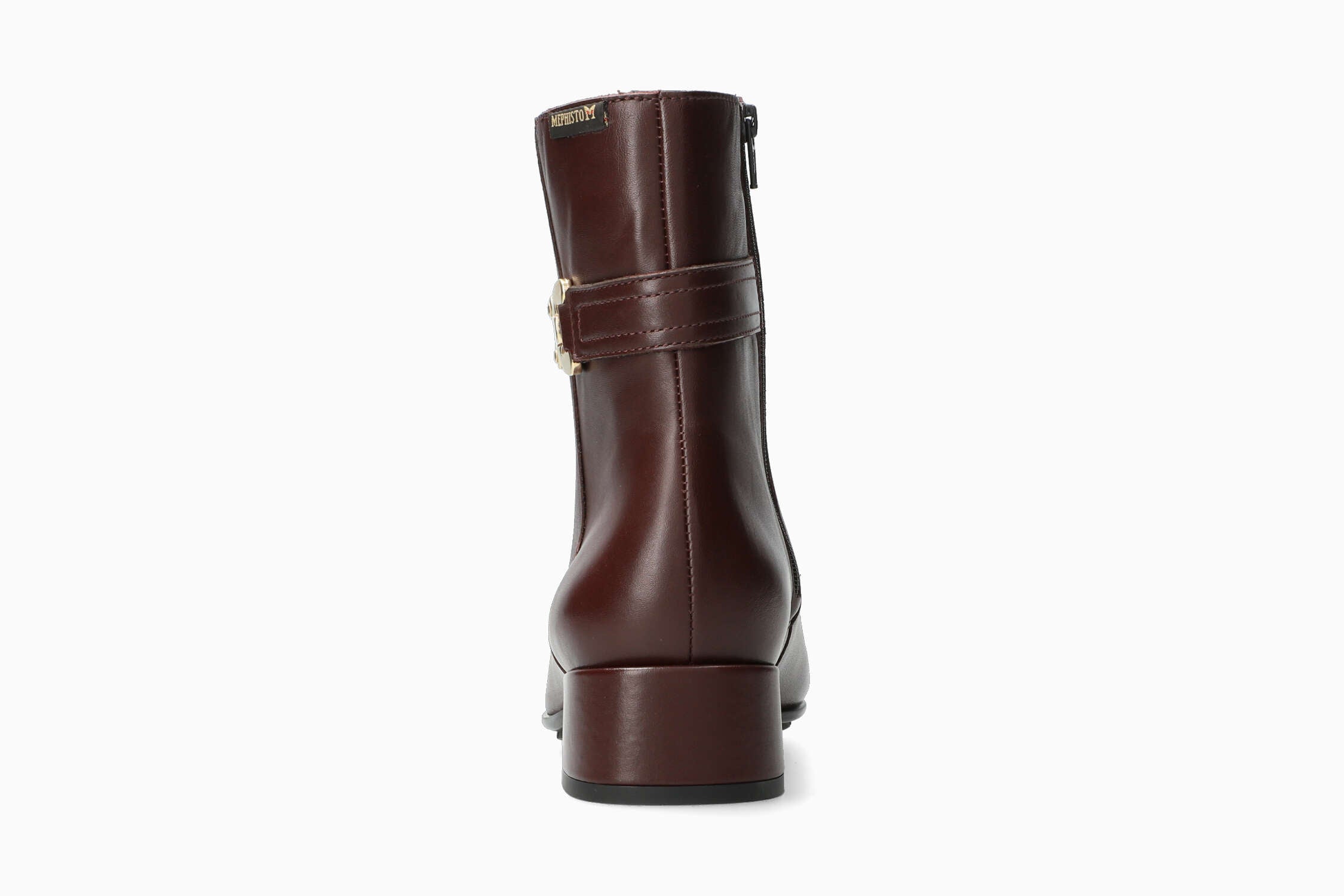 Johana - Cordovan Women Ankle Boots With Heel
