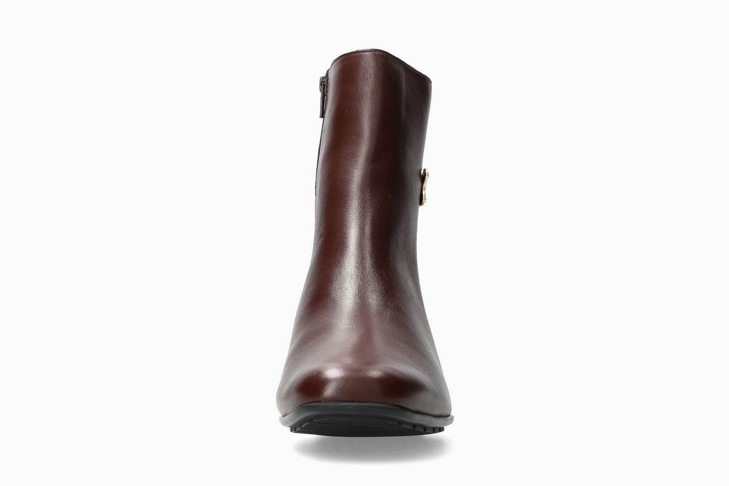 Johana - Cordovan Women Ankle Boots With Heel
