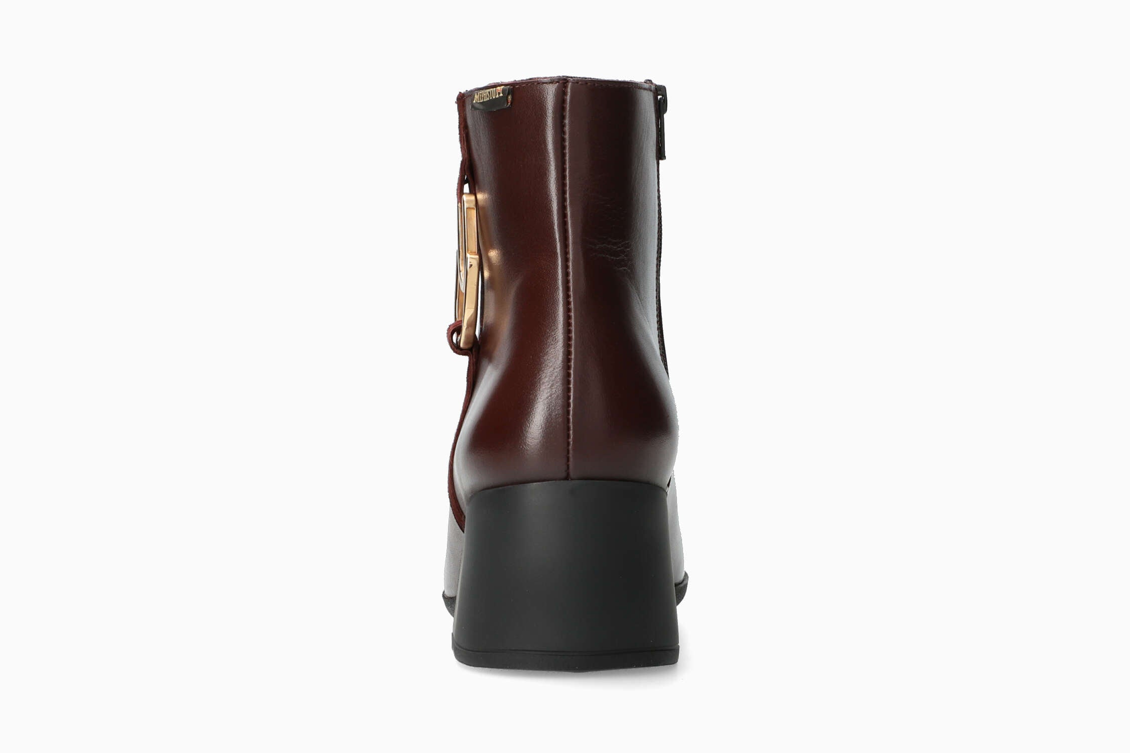 Zina - Cordovan Women Ankle Boots With Heel