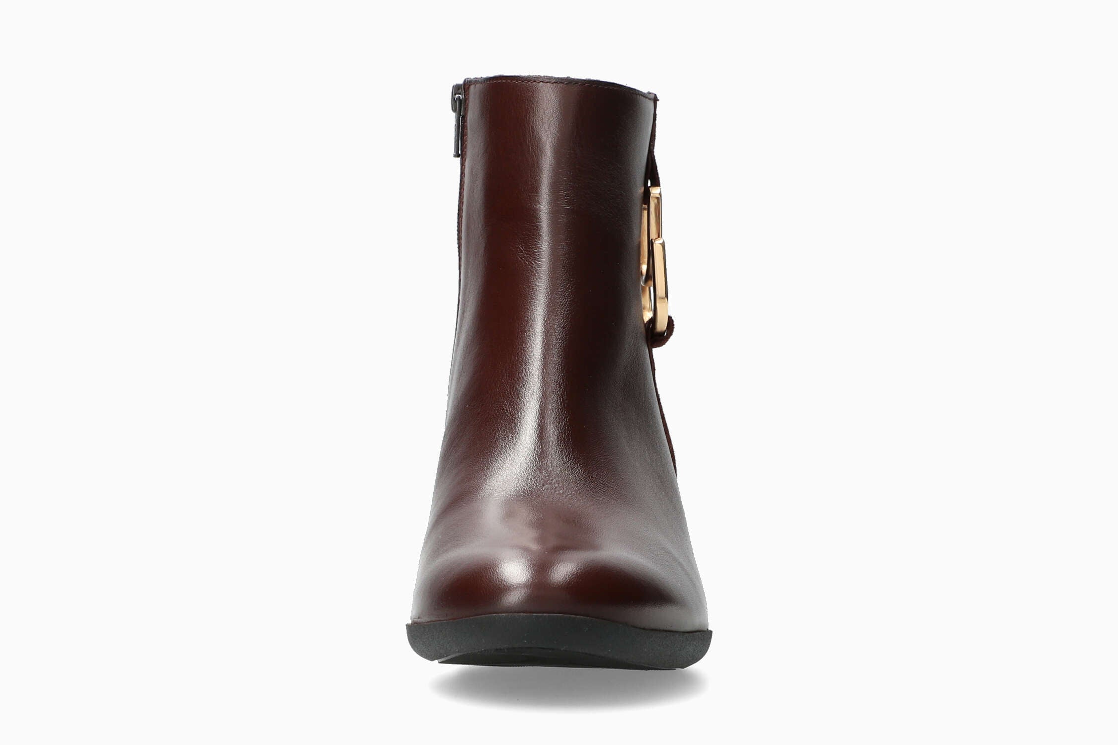 Zina - Cordovan Women Ankle Boots With Heel
