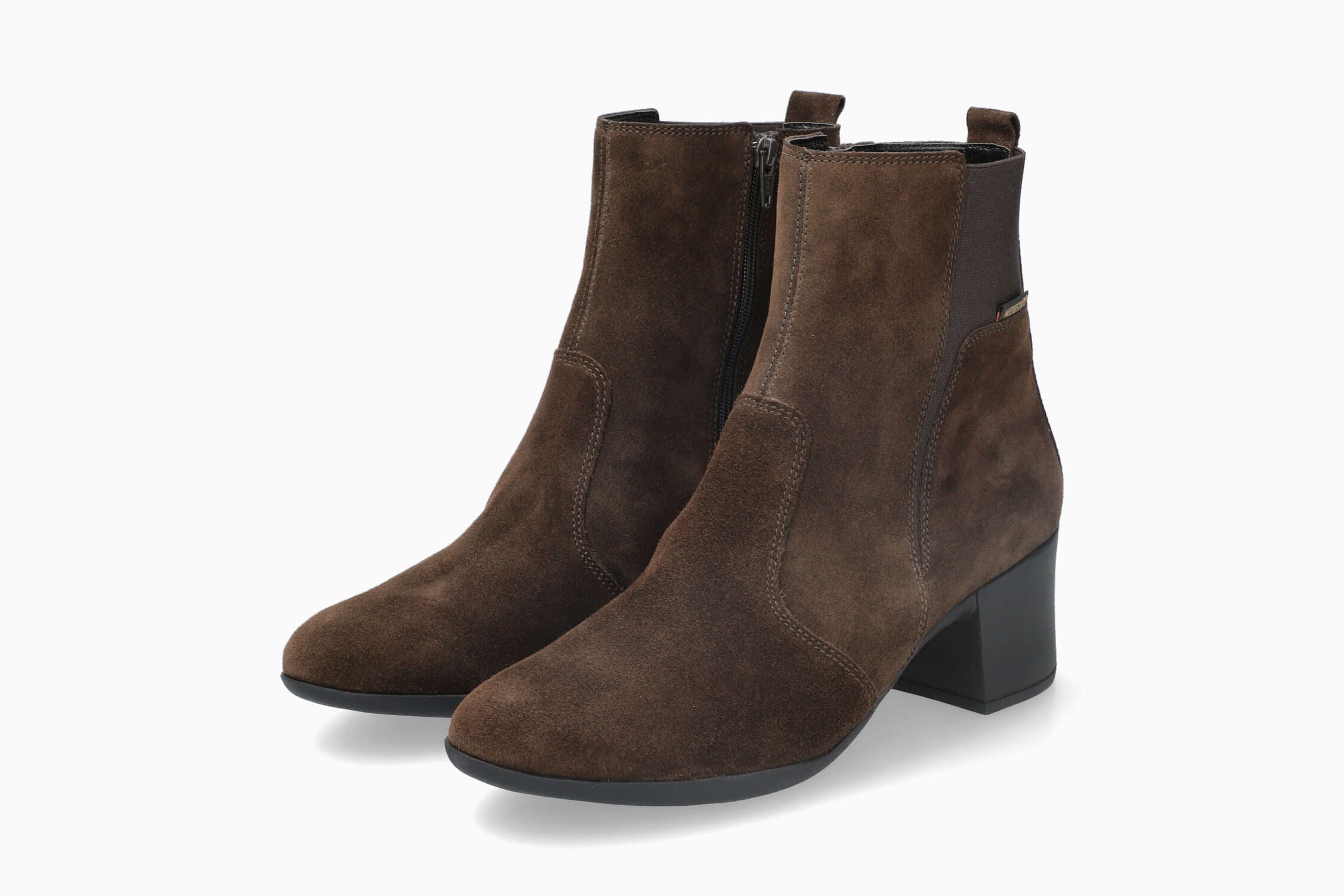 Zelia - Dark Brown Women Ankle Boots With Heel