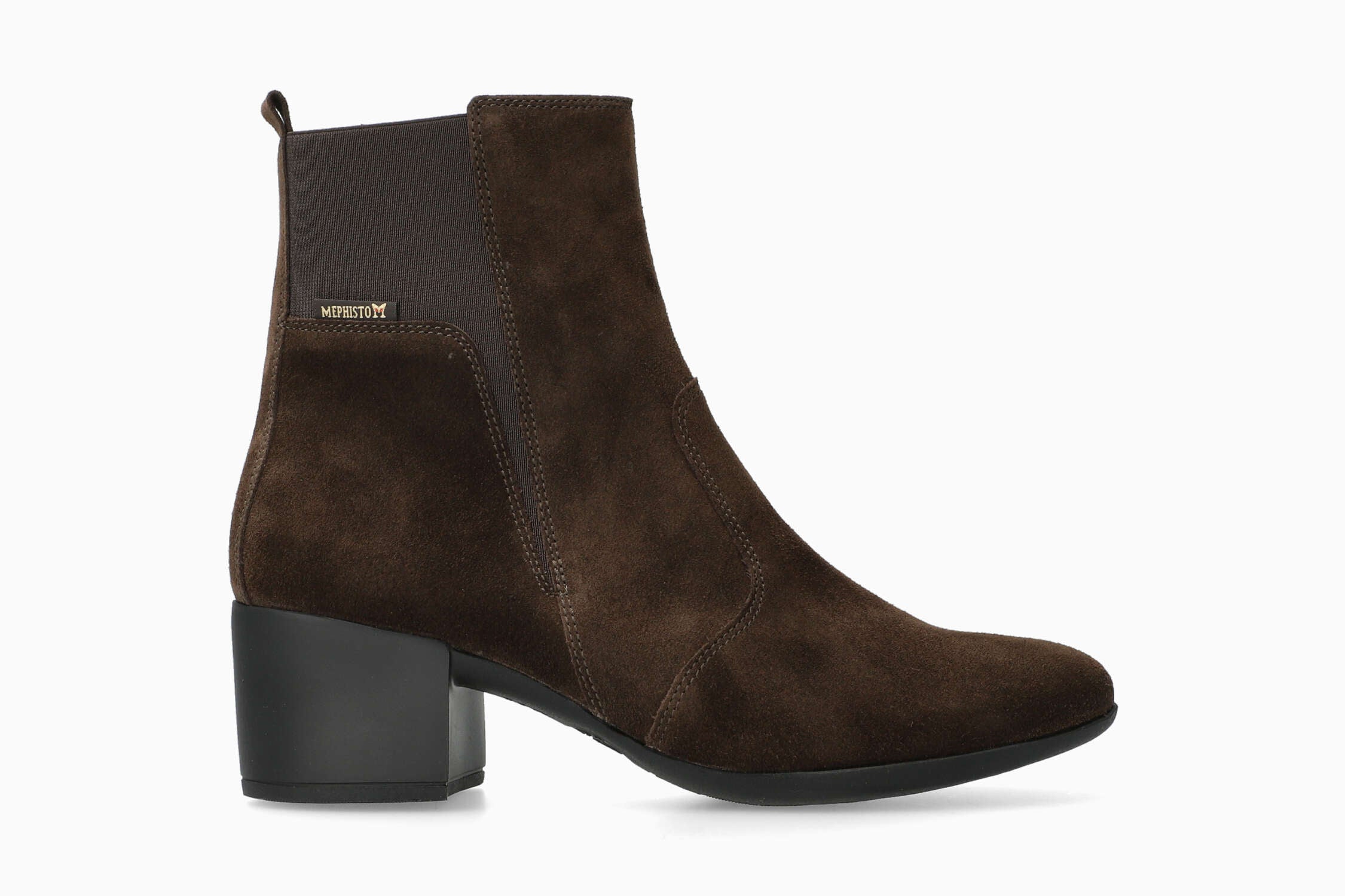 Zelia - Dark Brown Women Ankle Boots With Heel