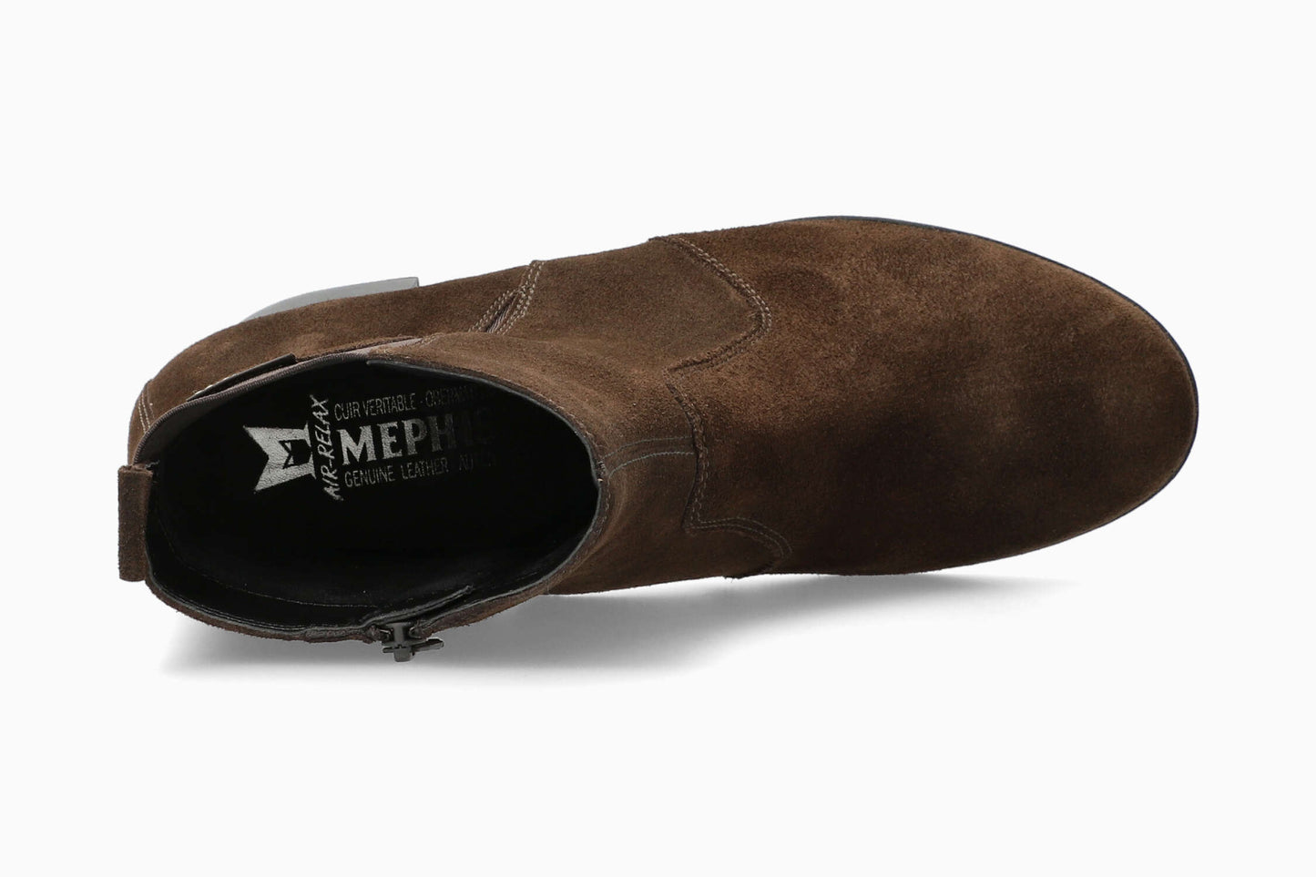 Zelia - Dark Brown Women Ankle Boots With Heel