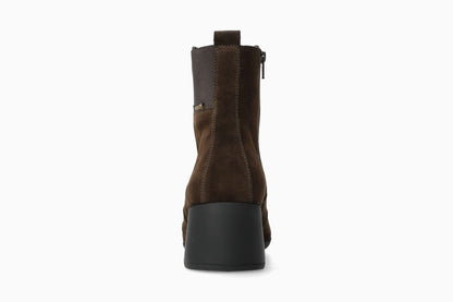 Zelia - Dark Brown Women Ankle Boots With Heel