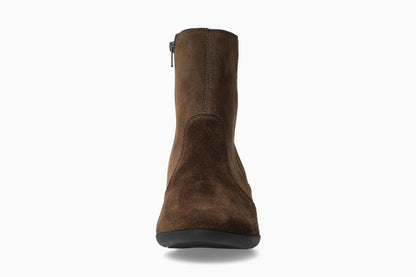 Zelia - Dark Brown Women Ankle Boots With Heel