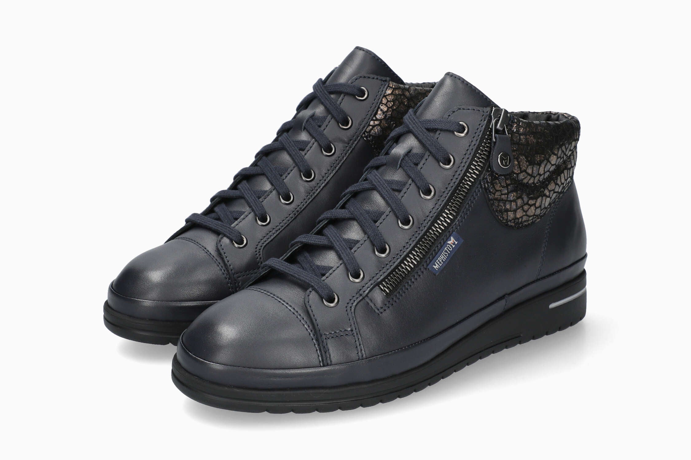 Julie - Navy Women Ankle Boots