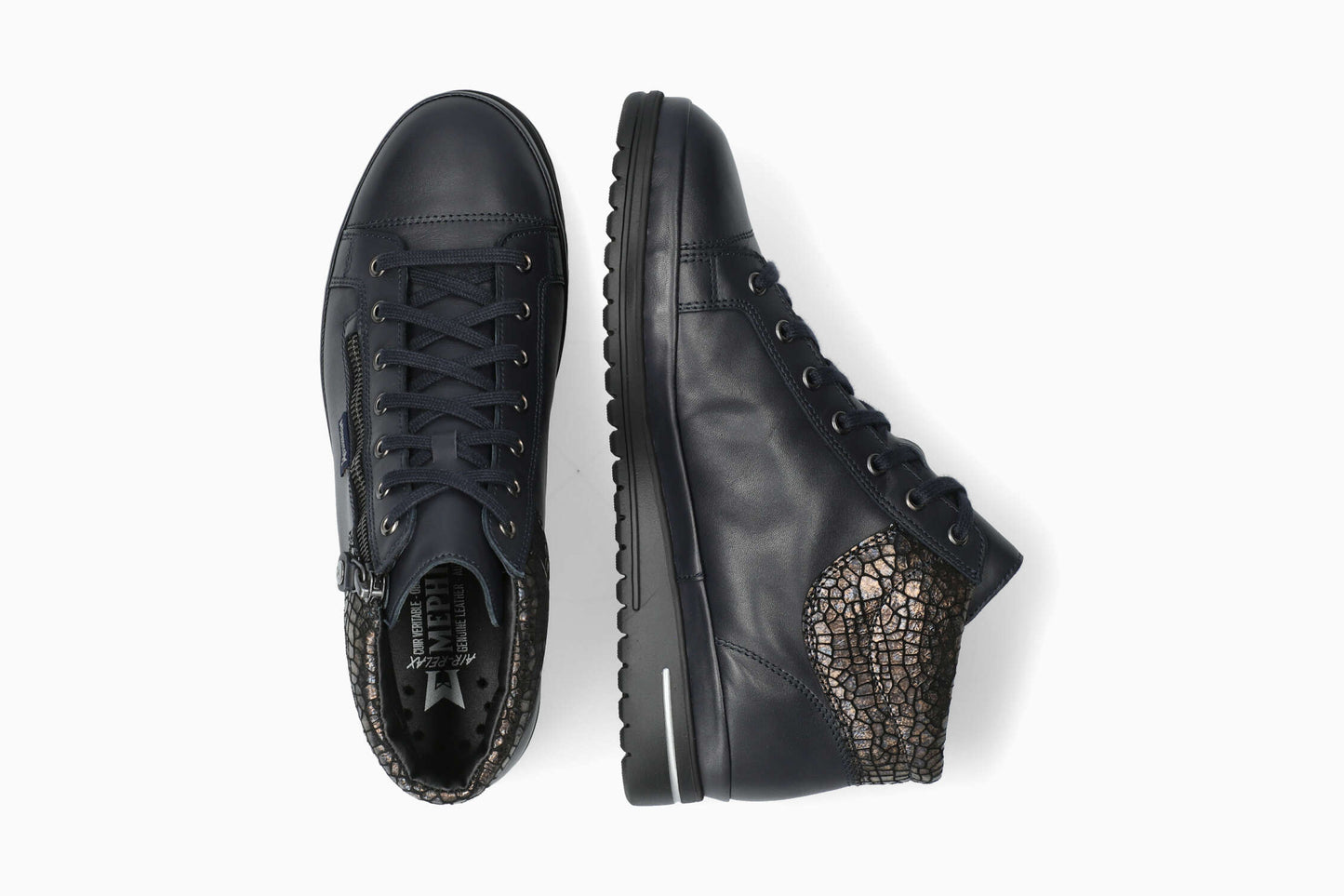 Julie - Navy Women Ankle Boots