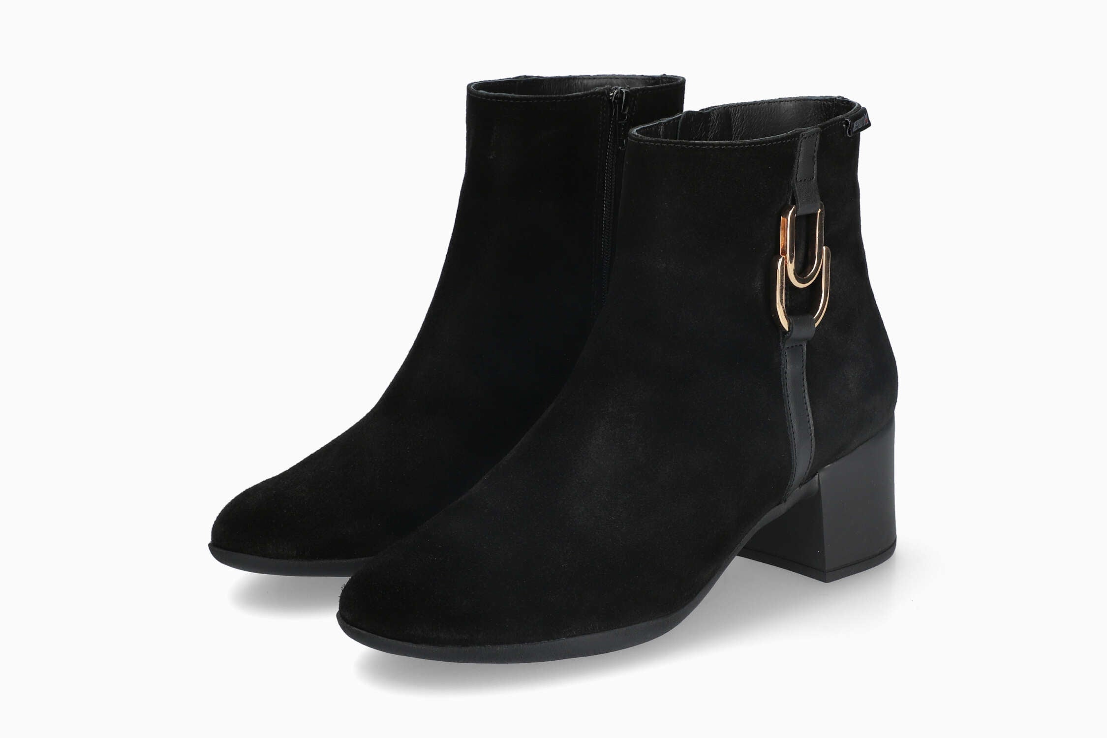Zina - Black Women Ankle Boots With Heel
