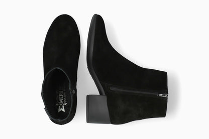 Zina - Black Women Ankle Boots With Heel