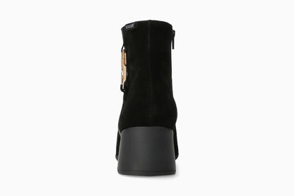 Zina - Black Women Ankle Boots With Heel
