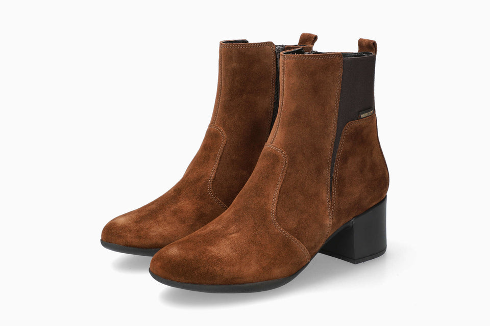 Zelia - Brown Women Ankle Boots With Heel