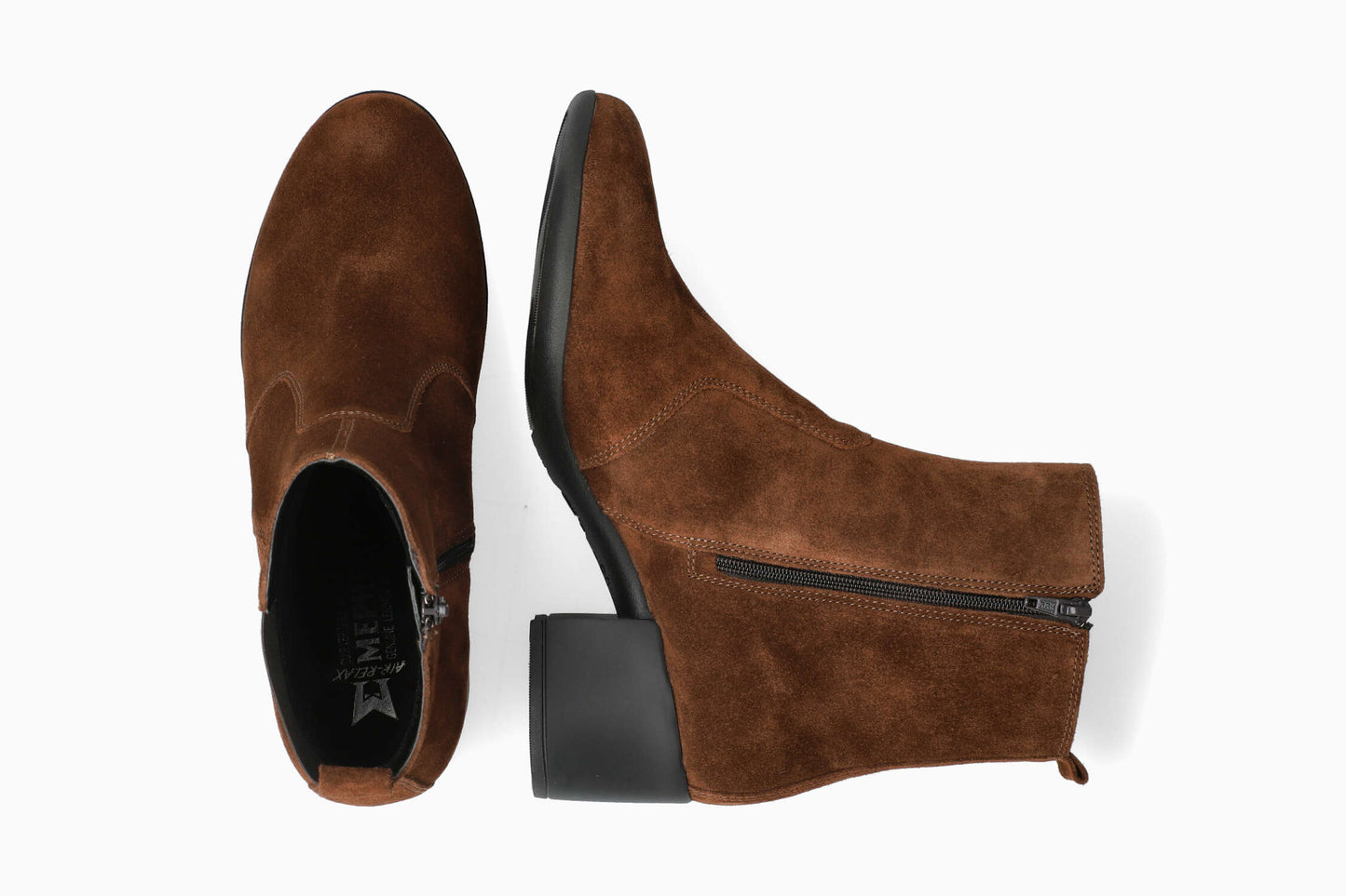 Zelia - Brown Women Ankle Boots With Heel