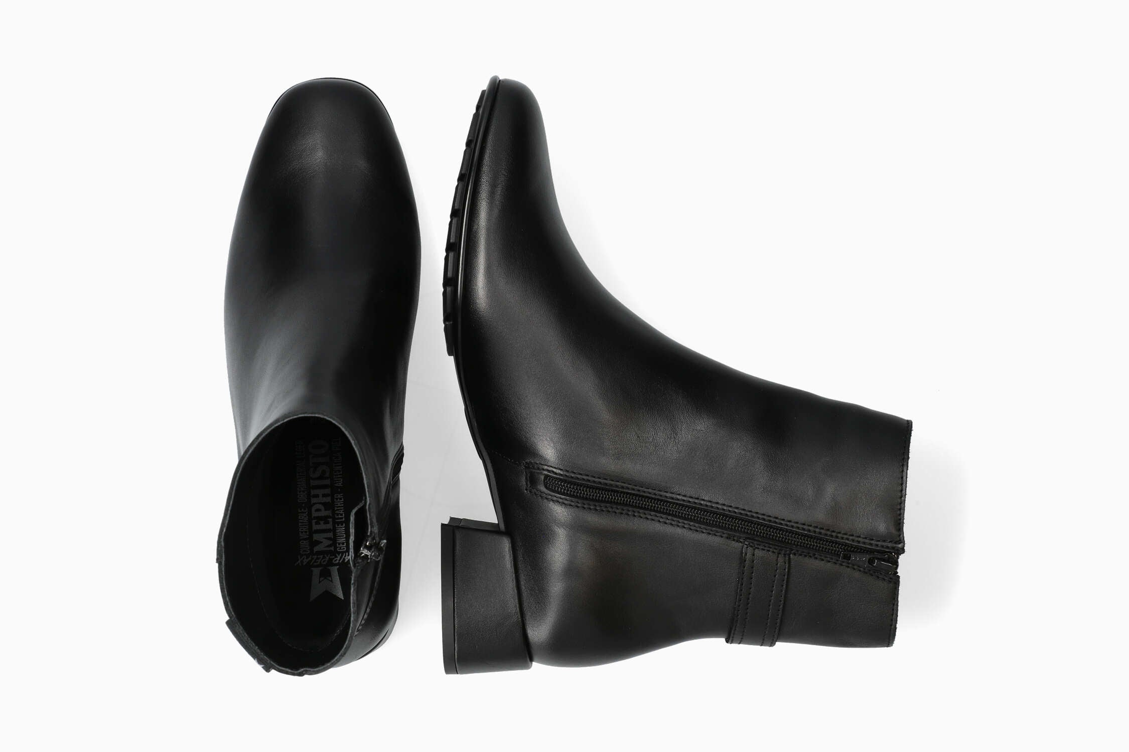 Johana - Black Women Ankle Boots With Heel