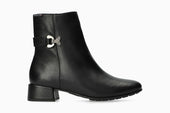 Johana - Black Women Ankle Boots With Heel