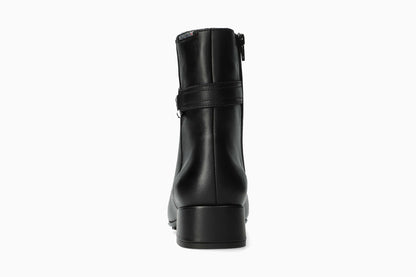 Johana - Black Women Ankle Boots With Heel
