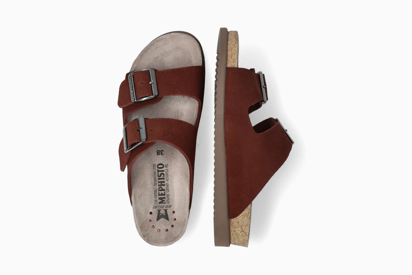 Hester - Cordovan Women Cork Sandals