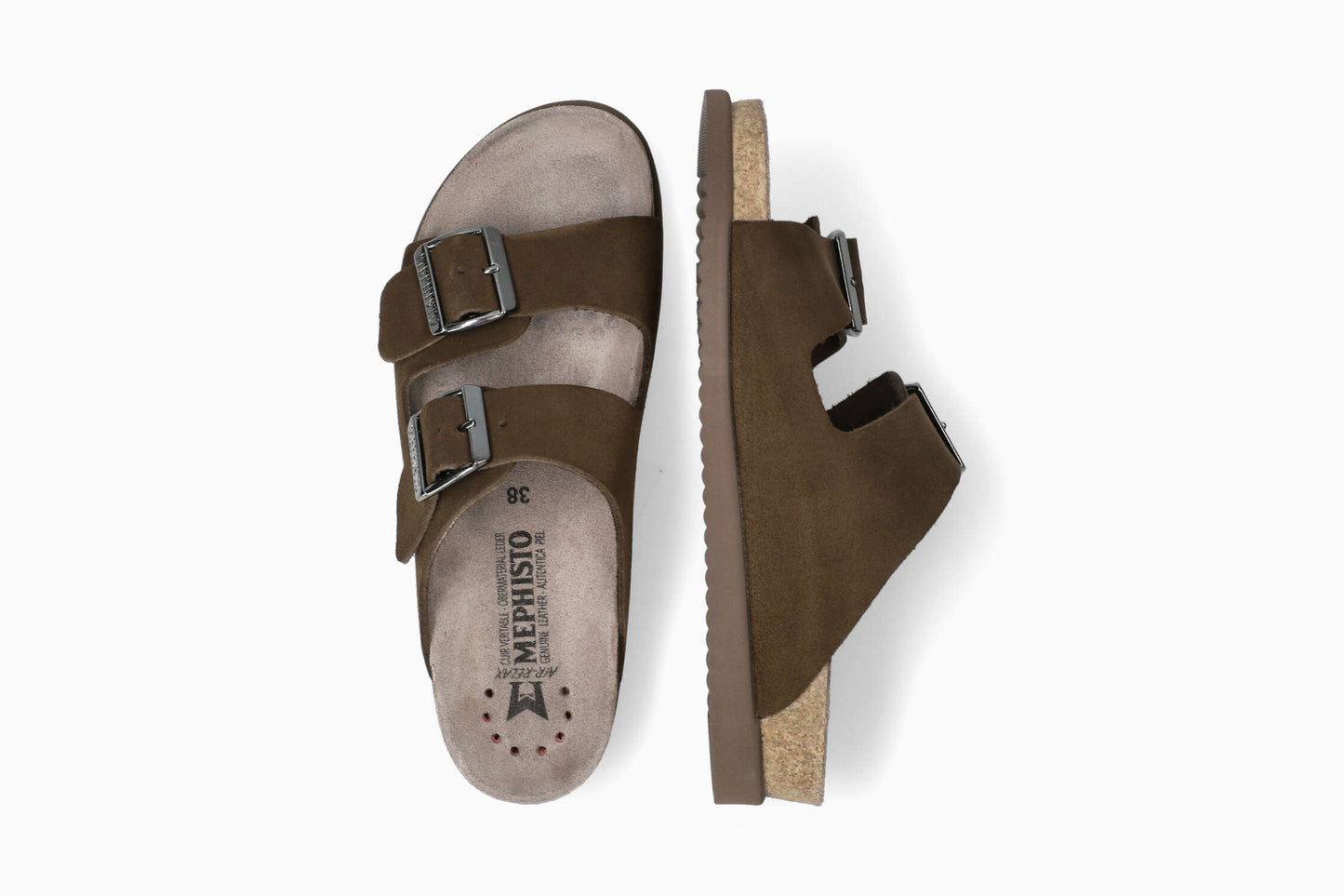 Hester - Moss Women Cork Sandals