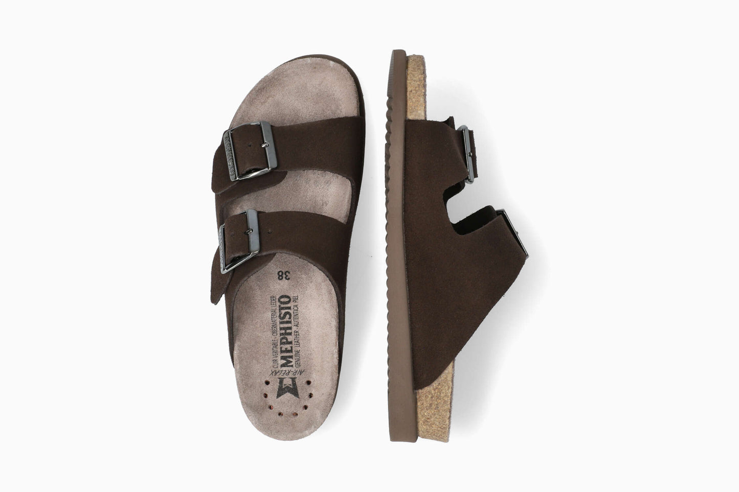 Hester - Dark Brown Women Cork Sandals