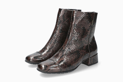 Jiliane - Bronze Women Ankle Boots With Heel