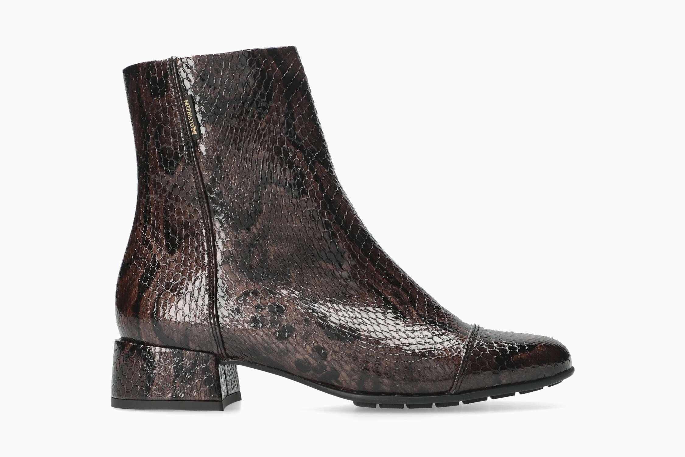 Jiliane - Bronze Women Ankle Boots With Heel
