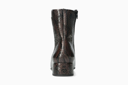 Jiliane - Bronze Women Ankle Boots With Heel