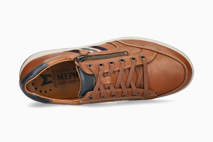 MEPHISTO LISANDRO | Herren Sneaker Braun Leder Glatt