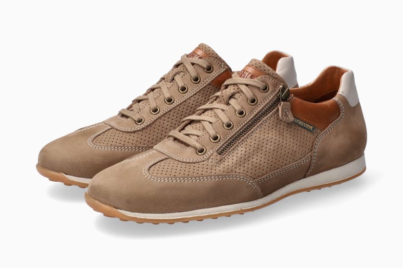 MEPHISTO LEON | Men Sneaker Beige Leather Nubuck