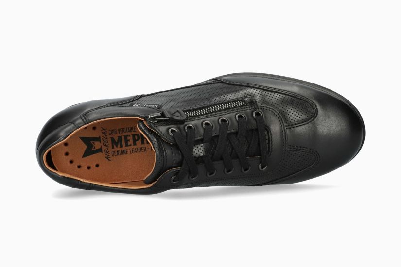 MEPHISTO LEON | Men Sneaker Black Leather Smooth