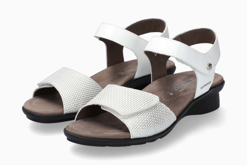 MEPHISTO PATTIE | Damen Sandalen Weiss Leder Glatt