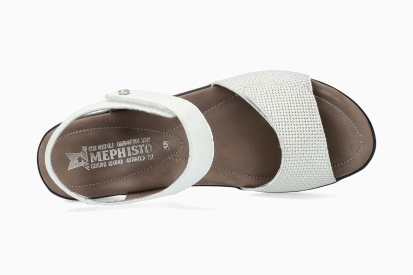 MEPHISTO PATTIE | Damen Sandalen Weiss Leder Glatt