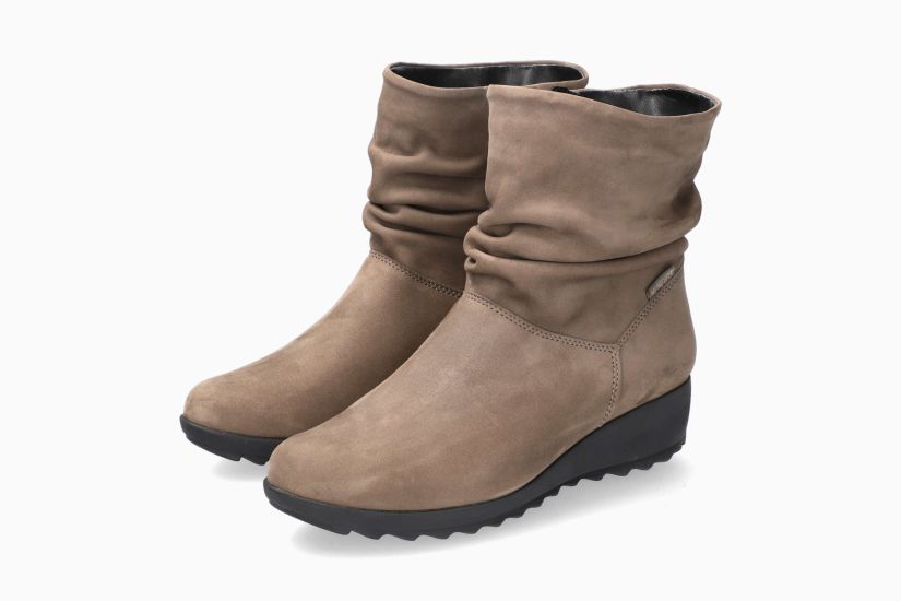 MEPHISTO AGATHA | Mujer Bota Marron Cuero Nubuck