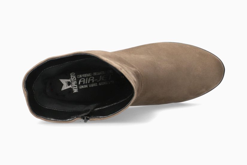MEPHISTO AGATHA | Mujer Bota Marron Cuero Nubuck