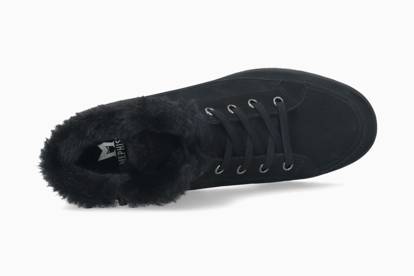 MEPHISTO ILKA | Mujer Bota Negro Cuero Nubuck