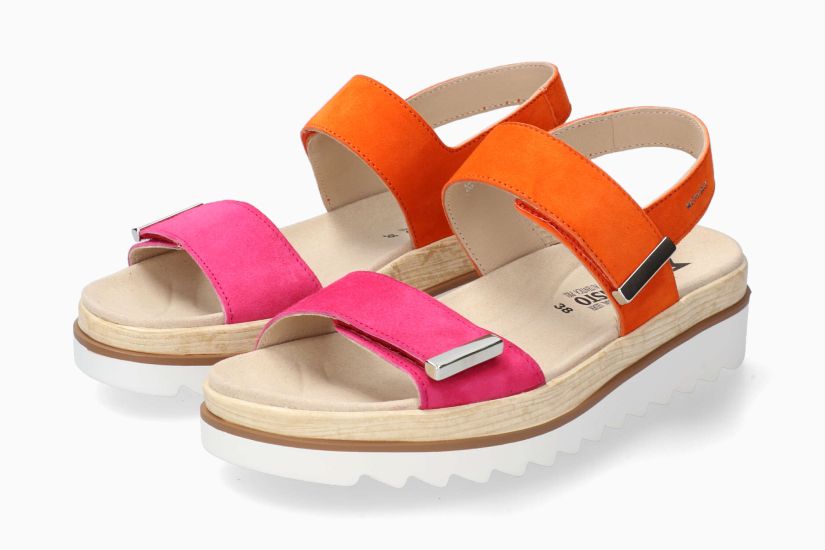MEPHISTO DOMINICA | Vrouwen Sandelen Rose Leer Velouwen