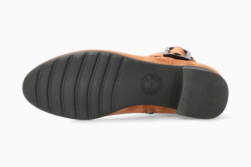 MEPHISTO GIANINA | Mujer Botas De Tacon Marron Cuero Terciopelo