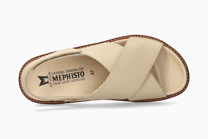 MEPHISTO BLANCHE | Vrouwen Sandelen Beige Leer Glad