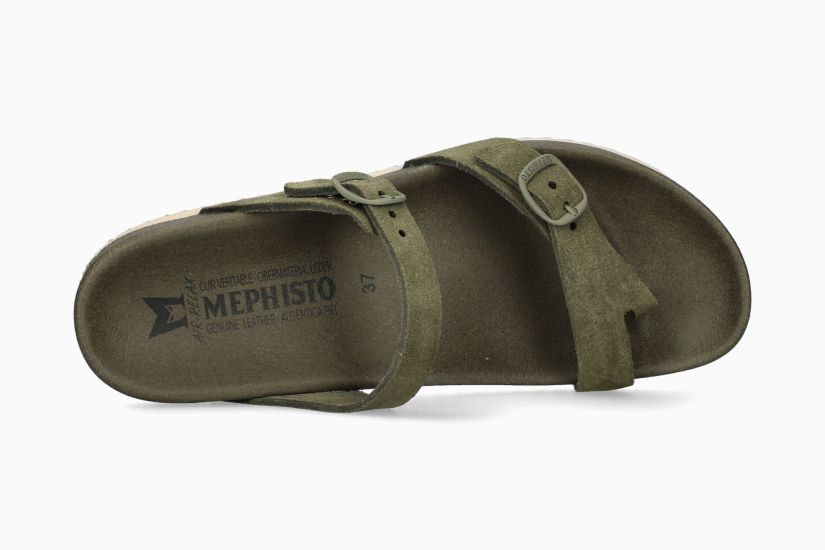 MEPHISTO KRISTAL | Vrouwen Sandelen Groen Leer Velouwen