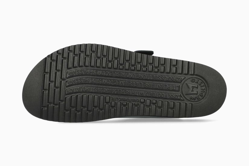 MEPHISTO HAZINA | Vrouwen Arch Sandalen Zwart Leer Lak