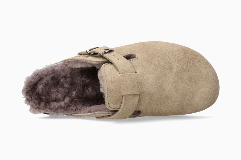 MEPHISTO NILSEN | Men Cork Sandals Grey Leather Velvet