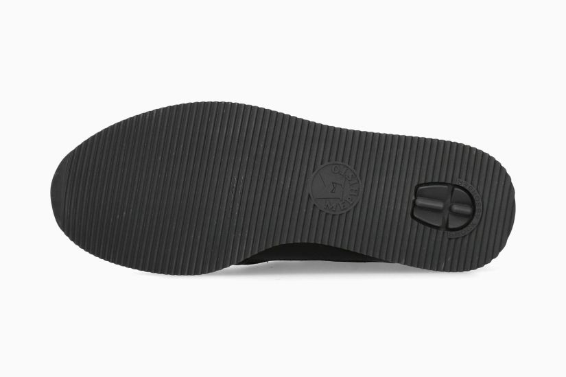 MEPHISTO LEENIE | Vrouwen Sneaker Zwart Leer Crackle Effect