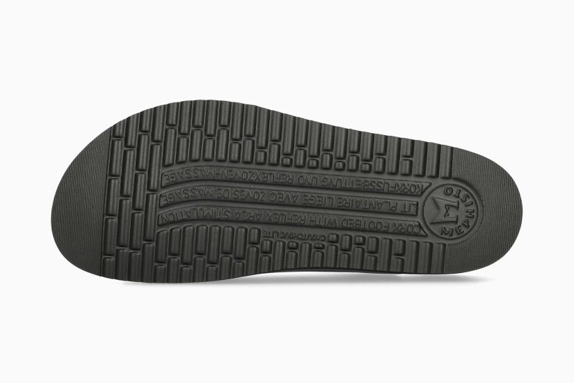 MEPHISTO HARIANA | Femme Sandales Voute Liege Noir Cuir Lisse