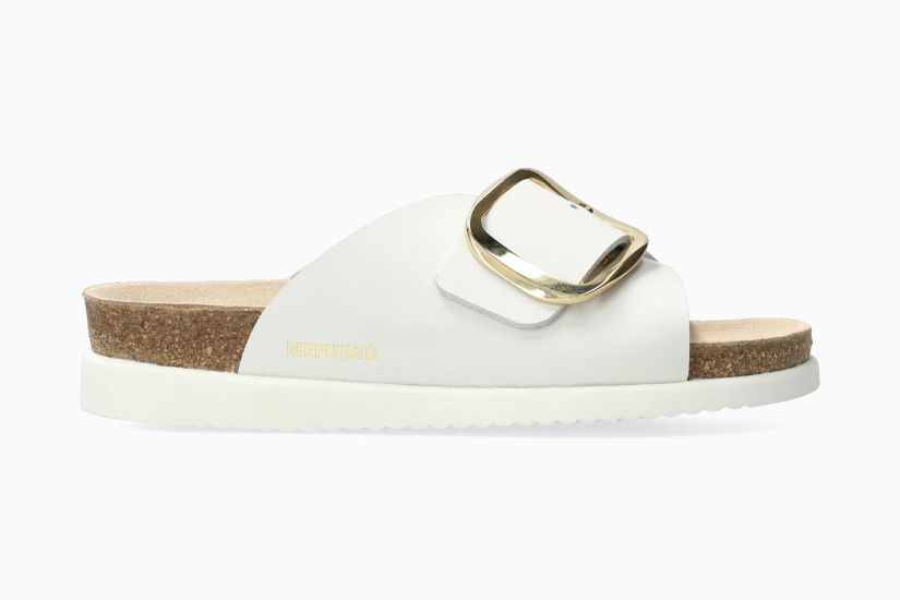 MEPHISTO HARIANA | Vrouwen Arch Sandalen Wit Leer Glad
