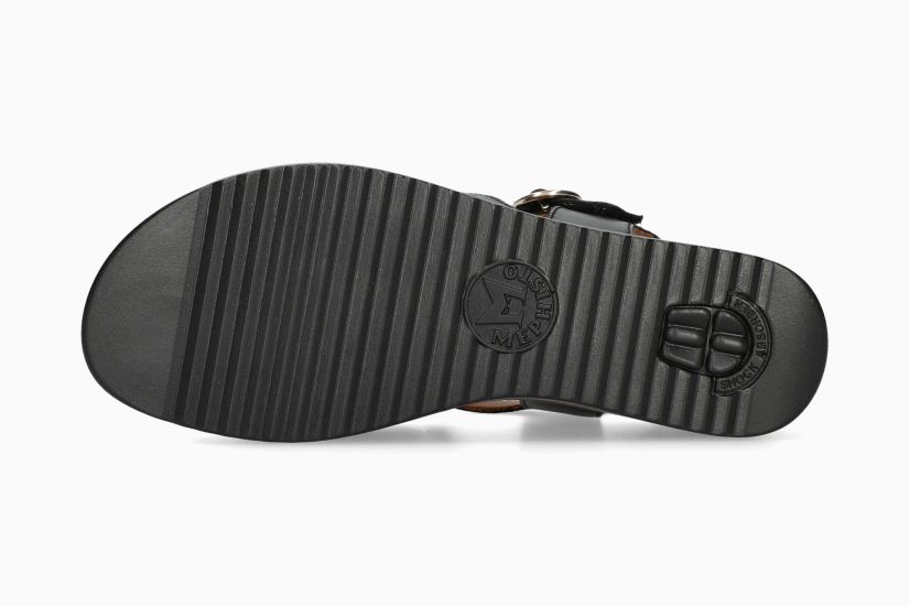 MEPHISTO SERAFIA | Damen Sandaletten Schwarz Leder Glatt