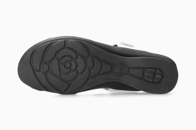 MEPHISTO PARIS | Women Sandals White Leather Fancy Printing